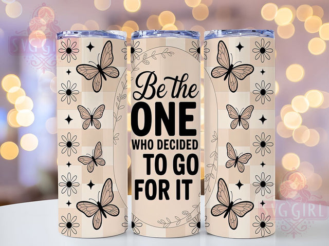 Retro Motivational Positive Vibes Tumbler Wrap, Retro Quote Tumbler, Go For It Mug, 20oz Sublimation, Inspirational Cup Design, Vintage Retro Tumbler, Positive Vibes Wrap Sublimation SvggirlplusArt 