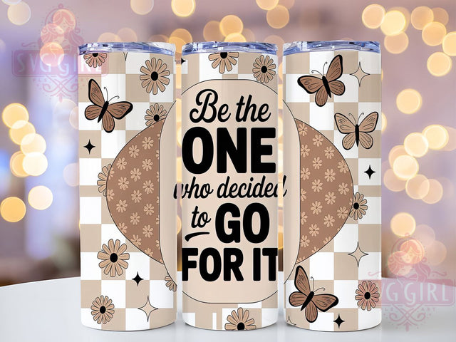 Retro Motivational Positive Vibes Tumbler Wrap, Retro Quote Tumbler, Go For It Mug, 20oz Sublimation, Inspirational Cup Design, Vintage Retro Tumbler, Positive Vibes Wrap Sublimation SvggirlplusArt 