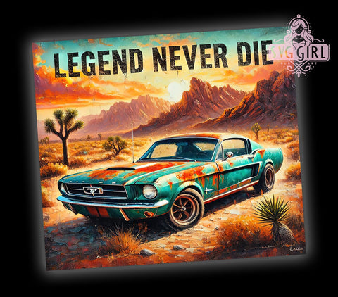 Retro Mustang Car Enthusiast 20oz Tumbler, Retro Car Design, 20oz Tumbler, Sublimation Wrap, Car Enthusiast Gift, Automotive Decor, Classic Mustang Sublimation SvggirlplusArt 