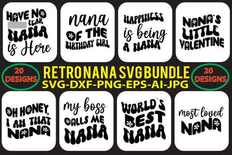 RETRO-NANA-SVG-BUNDLE SVG Syaman 