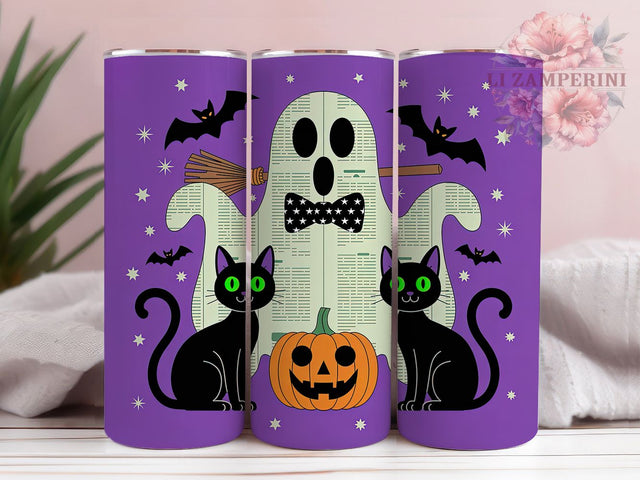 Retro Neon Coquette Ghost Tumbler, Coquette Ghost Wrap, Neon Halloween Cup, Cute Ghost Sublimation, 20oz Tumbler Wrap, Retro Halloween Design, Neon Coquette Drinkware Sublimation Li Zamperini 