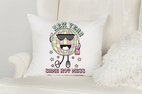 Retro New Year Same Hot Mess PNG Sublimation Sublimation CraftLabSVG 