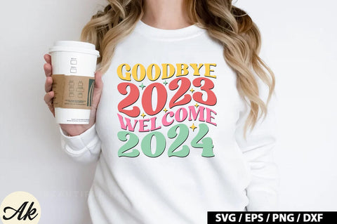 Retro New Year SVG Bundle SVG akazaddesign 