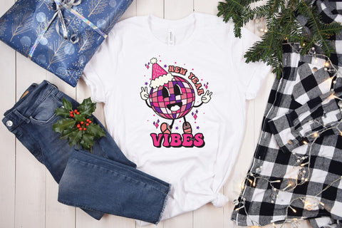 Retro New Year Vibes PNG Retro Sublimation Sublimation CraftLabSVG 