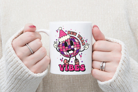 Retro New Year Vibes PNG Retro Sublimation Sublimation CraftLabSVG 