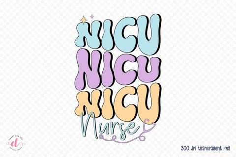 Retro Nicu Nurse PNG Sublimation Sublimation CraftLabSVG 