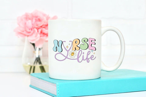 Retro Nurse Life PNG Sublimation Sublimation CraftLabSVG 