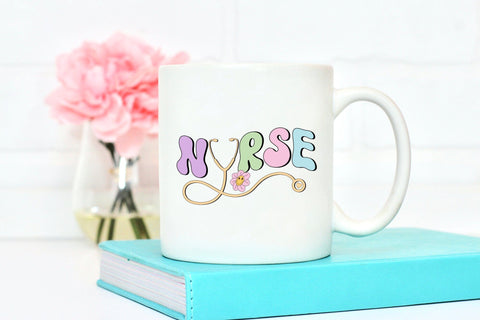 Retro Nurse PNG Sublimation Design Sublimation CraftLabSVG 