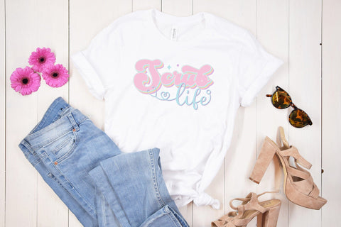 Retro Nurse Sublimation | Scrub Life PNG Sublimation CraftLabSVG 