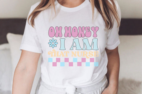 Retro Nurse Svg Bundle SVG Regulrcrative 