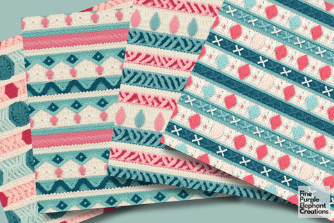 Retro Nursery Knit Granny Square Crochet Digital Pattern Fine Purple Elephant Creations 