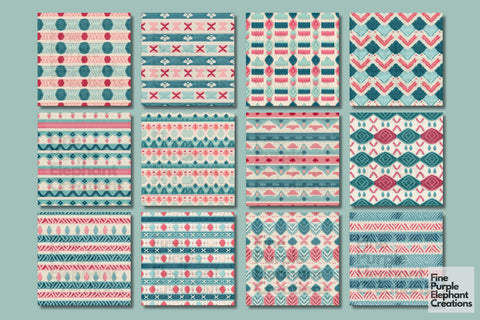 Retro Nursery Knit Granny Square Crochet Digital Pattern Fine Purple Elephant Creations 