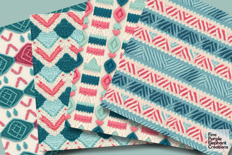 Retro Nursery Knit Granny Square Crochet Digital Pattern Fine Purple Elephant Creations 