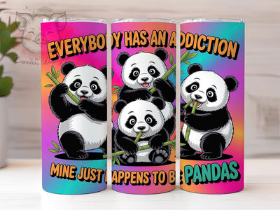Retro Panda Lover 20oz Tumbler, Panda Lover, Funny Quote, Tumbler Wrap, Sublimation Design, Cute Animals, 20oz Tumbler Sublimation Lara' s Designs 