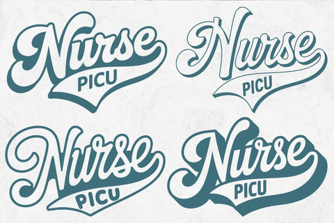 Retro PICU Nurse SVG, Nurse Mom Svg File SVG DesignDestine 