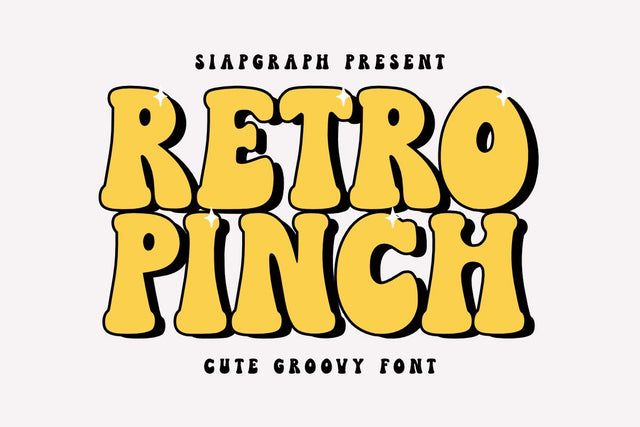 Retro Pinch - Groovy Retro Font Font Masyafi Studio 