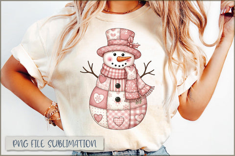 Retro Pink Christmas PNG Bundle Sublimation Shetara Begum 