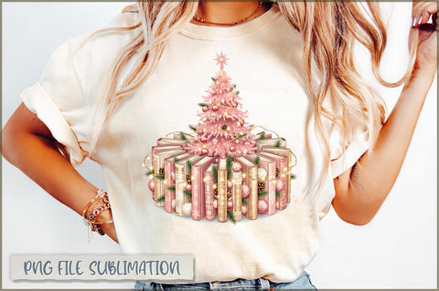 Retro Pink Christmas PNG Bundle Sublimation Shetara Begum 