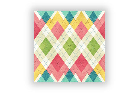 Retro Preppy Digital Paper Pack, Seamless Watercolor Pattern Bundle, Printable Scrapbook Paper, Bold Madras Design Collection Digital Pattern FloridPrintables 