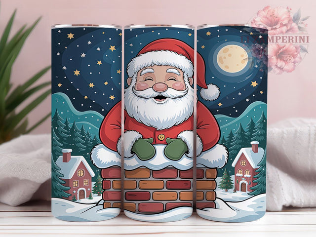 Retro Quirky Santa Christmas Tumbler, Quirky Christmas Sublimation Design, Festive Holiday Cup Art, 20oz Xmas Tumbler, Whimsical Santa Mug, Stylish Christmas Cup, Cozy Holiday Wrap Sublimation Li Zamperini 