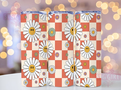 Retro & Radiant 70s Daisy Tumbler, Groovy Flower Wrap, Retro Sublimation Design, Hippie Daisy Tumbler, Vintage Floral Tumbler, Peace Love Flowers, DIY Boho Tumbler Sublimation SvggirlplusArt 