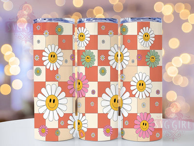 Retro & Radiant 70s Daisy Tumbler, Groovy Flower Wrap, Retro Sublimation Design, Hippie Daisy Tumbler, Vintage Floral Tumbler, Peace Love Flowers, DIY Boho Tumbler Sublimation SvggirlplusArt 