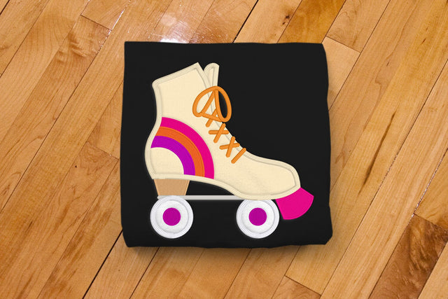 Retro Rollerskate Applique Embroidery Embroidery/Applique DESIGNS Risa Rocks It 