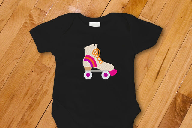 Retro Rollerskate Mini Embroidery Embroidery/Applique DESIGNS Risa Rocks It 