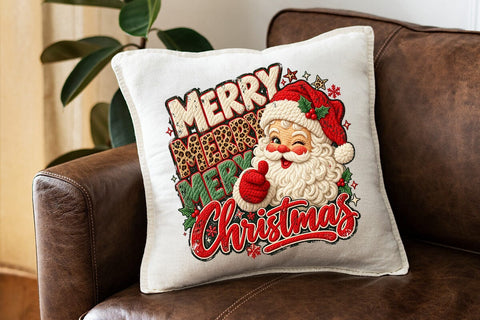 Retro Santa Merry Christmas PNG Design SVG DesignDestine 