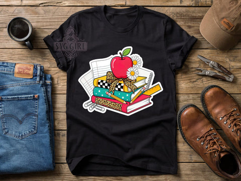 Retro School Vibes T-Shirt PNG, Retro School, Classroom Vibes, Nostalgic Style, Back To School, Sublimation PNG, Teacher Life, Student Fashion Sublimation SvggirlplusArt 