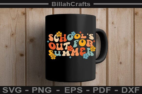 Retro School’s Out for Summer SVG Last Day of School Cut File SVG BillahCrafts 