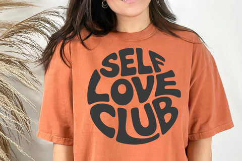 Retro Self Love Club SVG: Groovy PNG Design SVG DesignDestine 