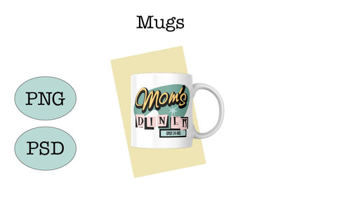 Retro Signs SVG/Sublimation-Mom's Diner SVG Sharia Morton Designs 