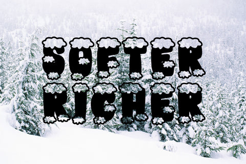 Retro Snow Font Dm Letter Studio 