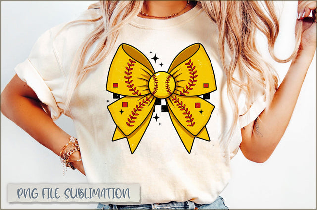 Retro Softball Coquette PNG Sublimation Shetara Begum 