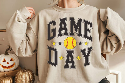 Retro Softball Game Day Design SVG DesignDestine 