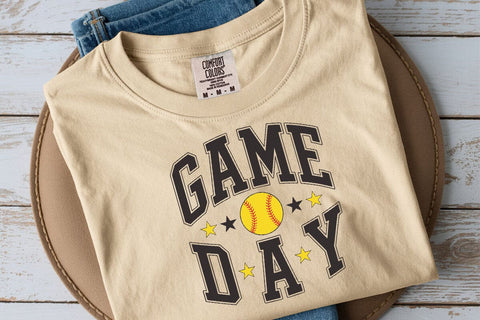 Retro Softball Game Day Design SVG DesignDestine 