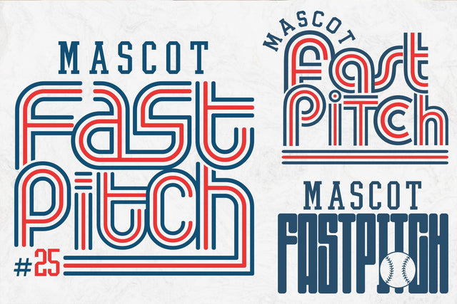 Retro Softball Team Template, Custom Softball Svg, Fastpitch Svg SVG DesignDestine 