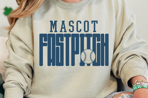 Retro Softball Team Template, Custom Softball Svg, Fastpitch Svg SVG DesignDestine 