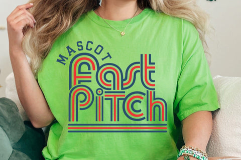 Retro Softball Team Template, Custom Softball Svg, Fastpitch Svg SVG DesignDestine 