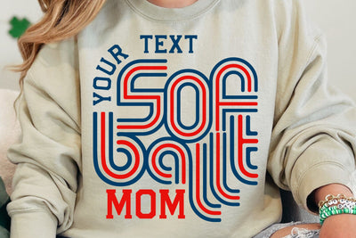 Retro Softball Team Template, Softball Svg, Softball Mom Svg SVG DesignDestine 
