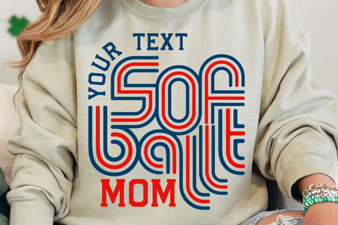 Retro Softball Team Template, Softball Svg, Softball Mom Svg SVG DesignDestine 