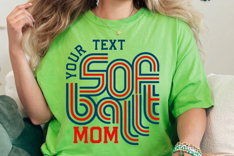 Retro Softball Team Template, Softball Svg, Softball Mom Svg SVG DesignDestine 