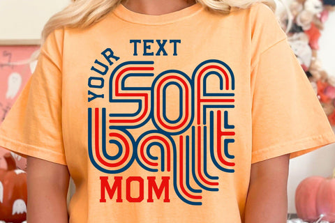 Retro Softball Team Template, Softball Svg, Softball Mom Svg SVG DesignDestine 