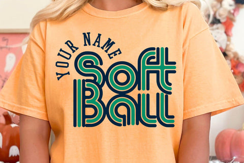 Retro Softball Team Template Svg, Softball Mom Svg, Softball Bundle Svg, Softball Dad Svg SVG DesignDestine 