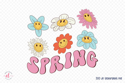 Retro Spring PNG Sublimation Design Sublimation CraftLabSVG 