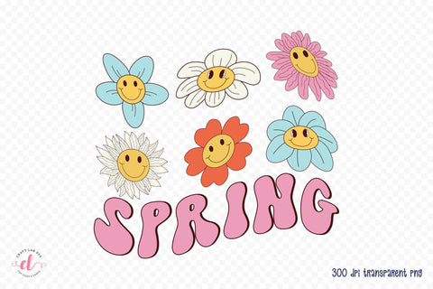 Retro Spring PNG Sublimation Design Sublimation CraftLabSVG 