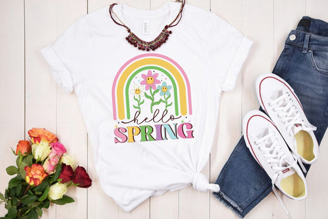 Retro Spring Sublimation - Hello Spring Sublimation CraftLabSVG 