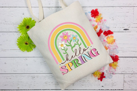 Retro Spring Sublimation - Hello Spring Sublimation CraftLabSVG 