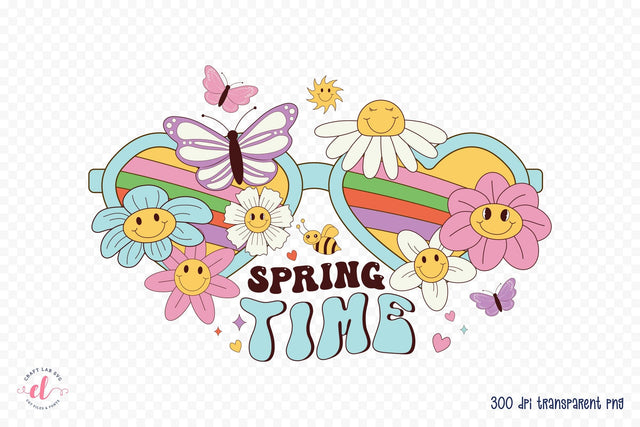 Retro Spring Sublimation | Spring Time Sublimation CraftLabSVG 